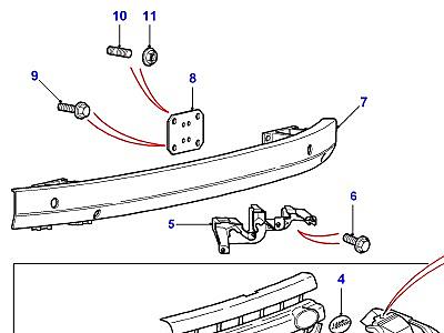 C02045 РЕШЕТКА РАДИАТОРА И ПЕРЕДНИЙ БАМПЕР  Freelander 1 (L314)