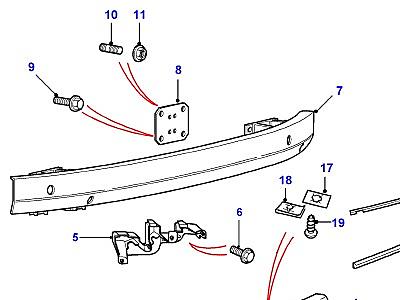 C02050 РЕШЕТКА РАДИАТОРА И ПЕРЕДНИЙ БАМПЕР  Freelander 1 (L314)