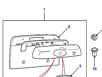 C03035 HANDLE-REAR END DOOR-FROM (V) 2A000001  Freelander 1 (L314)