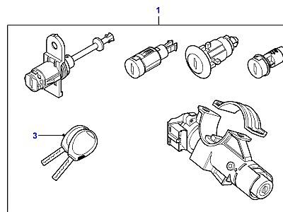 C03052 LOCKSET-SAWDOC SYSTEM  Freelander 1 (L314)