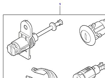 C03055 LOCKSET-NON EWS SYSTEM  Freelander 1 (L314)