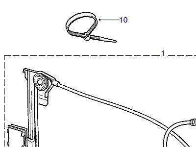 C03090 WINDOW REGULATOR-REAR END DOOR  Freelander 1 (L314)
