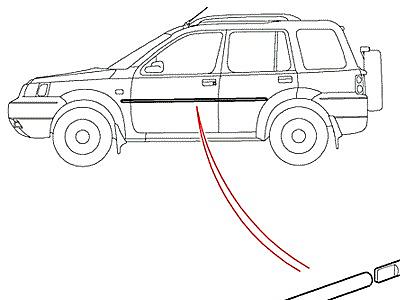 C04065 МОЛДИНГИ КУЗОВА И ДЕКОР. ПОЛОСКИ  Freelander 1 (L314)