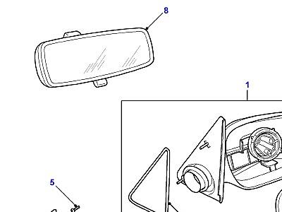 C05005 MIRRORS  Freelander 1 (L314)