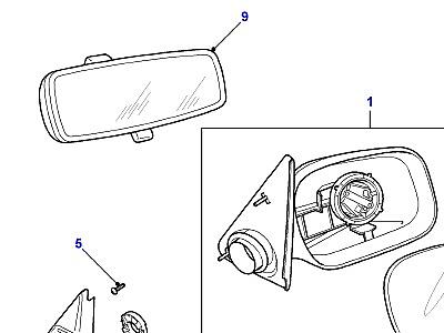 C05020 MIRRORS  Freelander 1 (L314)