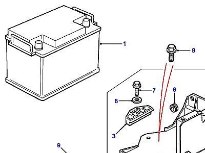 D02005 АККУМУЛЯТОР  Freelander 1 (L314)