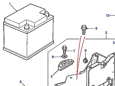 D02010 АККУМУЛЯТОР  Freelander 1 (L314)