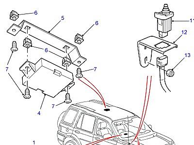 D04005 ECU-ALARM & IMMOBILISATION  Freelander 1 (L314)