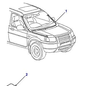 D06085 ЛОБОВОЕ СТЕКЛО  Freelander 1 (L314)