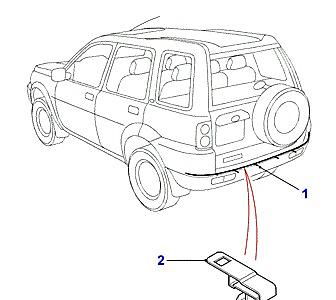 D06100 ЗАДНИЙ БАМПЕР  Freelander 1 (L314)