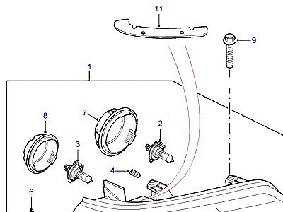 D09010 ФАРЫ И ПЕРЕДН.УКАЗ.ПОВОРОТА  Freelander 1 (L314)