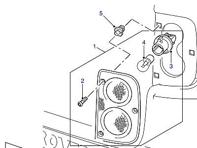 D09040 ЗАДНИЕ ФОНАРИ  Freelander 1 (L314)