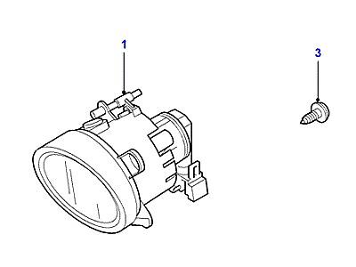 D09055 ПЕРЕДНИЕ ПРОТИВОТУМАННЫЕ ФАРЫ  Freelander 1 (L314)