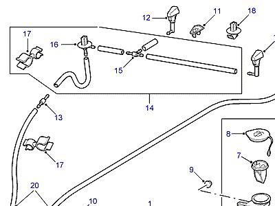 D13010 WINDSCREEN WASH  Freelander 1 (L314)