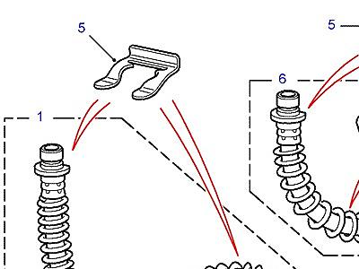E04020 FLEXIBLE JUMP HOSES  Freelander 1 (L314)