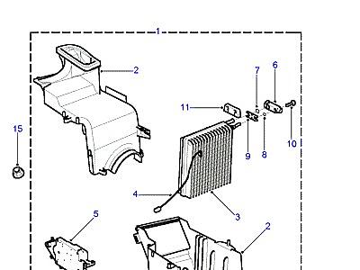 F01010 EVAPORATOR В СБОРЕ -FROM (V) 1A000001 TO (V) 1A999999  Freelander 1 (L314)