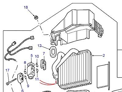 F01020 EVAPORATOR В СБОРЕ -TO (V) YA999999  Freelander 1 (L314)