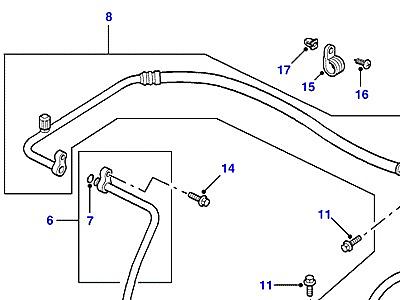 F01035 СИСТЕМА КОНДИЦИОНИРОВАНИЯ - PIPES & HOSES  Freelander 1 (L314)
