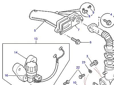 F02020 EXHAUST GAS RECIRCULATION HOSES  Freelander 1 (L314)
