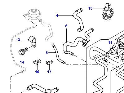 F02030 RADIATOR HOSES  Freelander 1 (L314)