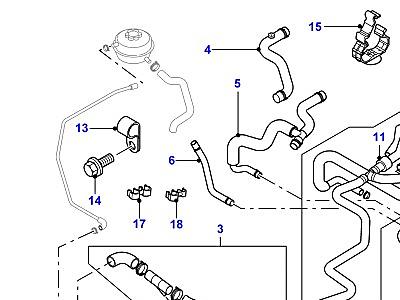 F02031 RADIATOR HOSES  Freelander 1 (L314)