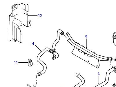 F02050 RADIATOR HOSES  Freelander 1 (L314)