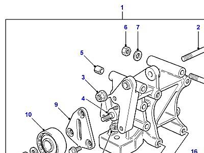 G01006 AIR COND.COMPRESSOR MOUNTING  Freelander 1 (L314)