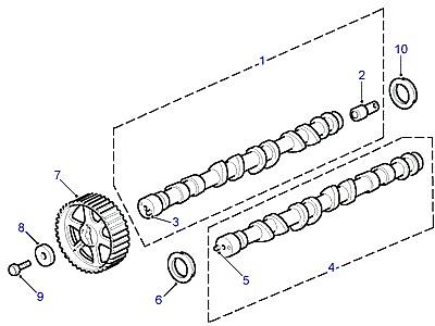 G01020 РАСПРЕДЕЛИТЕЛЬНЫЙ ВАЛ  Freelander 1 (L314)