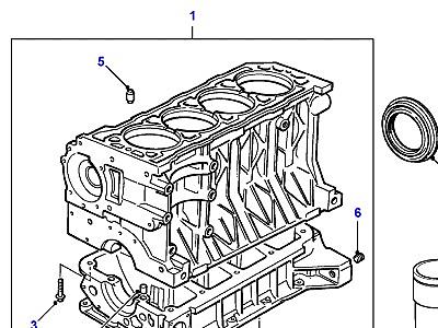 G01030 БЛОК ЦИЛИНДРОВ  Freelander 1 (L314)