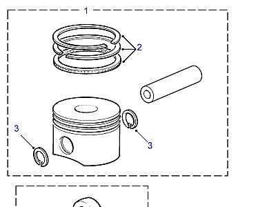 G02100 PISTON, CONNECTING ROD & PISTONS  Freelander 1 (L314)