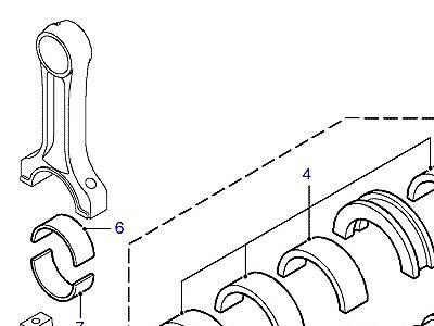 G03050 CRANKSHAFT AND BEARINGS  Freelander 1 (L314)