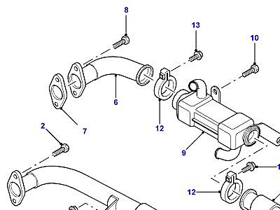 G03065 РЕЦИРКУЛЯЦИЯ ОТРАБОТАВШИХ ГАЗОВ  Freelander 1 (L314)