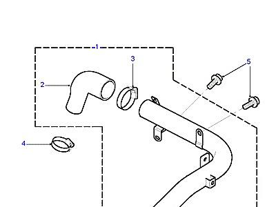 G03120 PIPE-INTERCOOLER TO TURBO  Freelander 1 (L314)