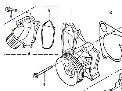 G03185 НАСОС ОХЛАЖДАЮЩЕЙ ЖИДКОСТИ  Freelander 1 (L314)