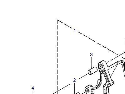 G04015 ALTERNATOR BRACKETS  Freelander 1 (L314)