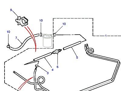 I01070 ТОПЛИВНЫЕ МАГИСТРАЛИ  Freelander 1 (L314)
