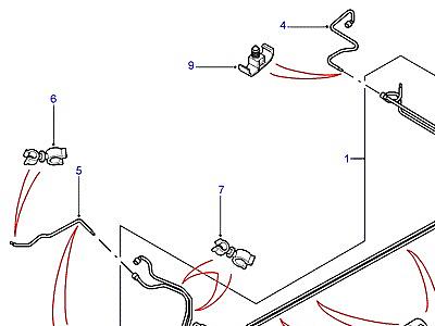 I01075 ТОПЛИВНЫЕ МАГИСТРАЛИ  Freelander 1 (L314)
