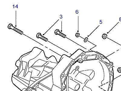 J01010 CLUTCH HOUSING FIXINGS  Freelander 1 (L314)