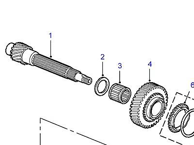 J01020 COUNTERSHAFT & GEARS  Freelander 1 (L314)