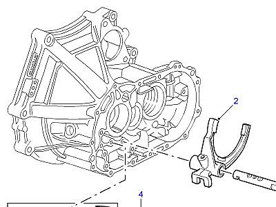 J01035 SELECTOR FORKS  Freelander 1 (L314)