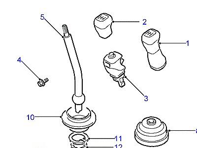 J01040 SELECTOR MECHANISM EXTERNAL  Freelander 1 (L314)
