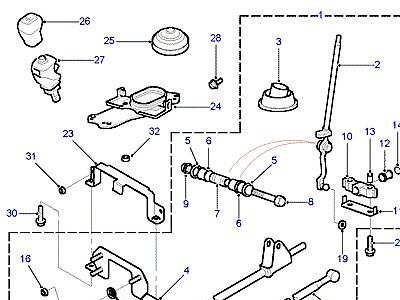 J02005 SELECTOR MECHANISM-EXTERNAL  Freelander 1 (L314)