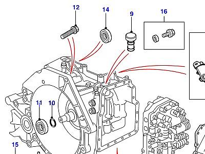 J03040 ВНЕШНИЕ ЭЛЕМЕНТЫ КОРОБКИ ПЕРЕДАЧ  Freelander 1 (L314)