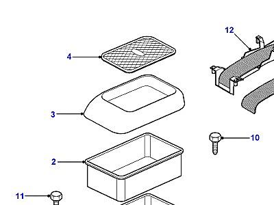K01035 ЦЕНТРАЛЬНАЯ КОНСОЛЬ В СБОРЕ  Freelander 1 (L314)