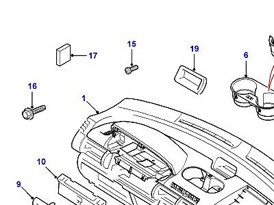 K01046 ПАНЕЛЬ ПРИБОРОВ В СБОРЕ - BLACK  Freelander 1 (L314)