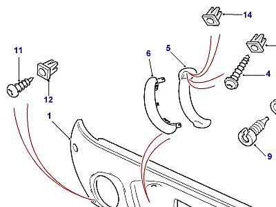 K01065 FRONT DOOR CASING  Freelander 1 (L314)
