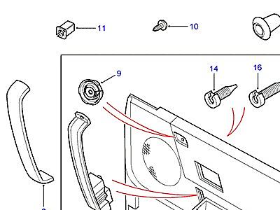 K01071 FRONT DOOR CASING  Freelander 1 (L314)