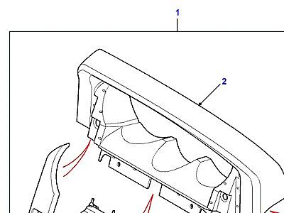 K01116 ЩИТОК ПРИБОРОВ  Freelander 1 (L314)
