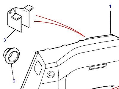 K01140 LOADSPACE QUARTER TRIM  Freelander 1 (L314)