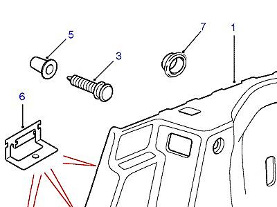 K01150 LOADSPACE QUARTER TRIM  Freelander 1 (L314)